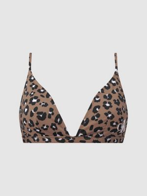 calvin klein bralette leopard