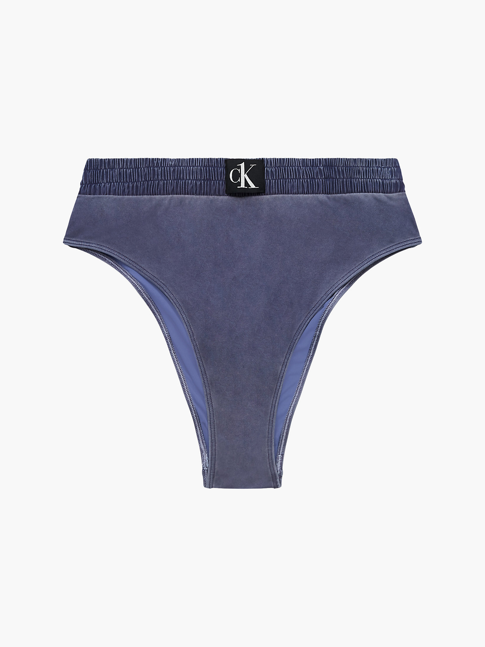 Washed Indigo High Waisted Bikini Bottom - CK Authentic undefined women Calvin Klein