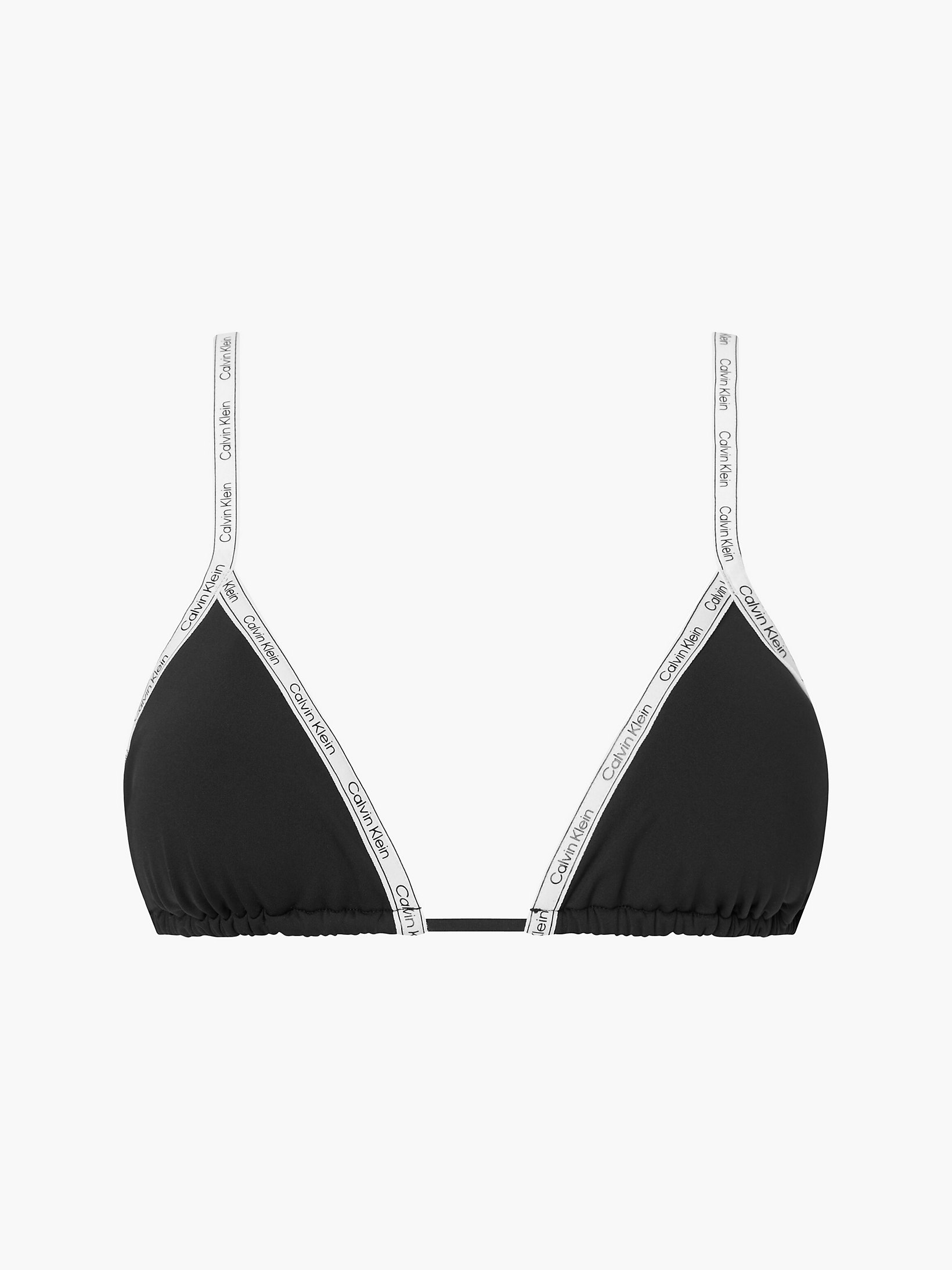 Pvh Black Triangle Bikini Top - Logo Tape undefined women Calvin Klein