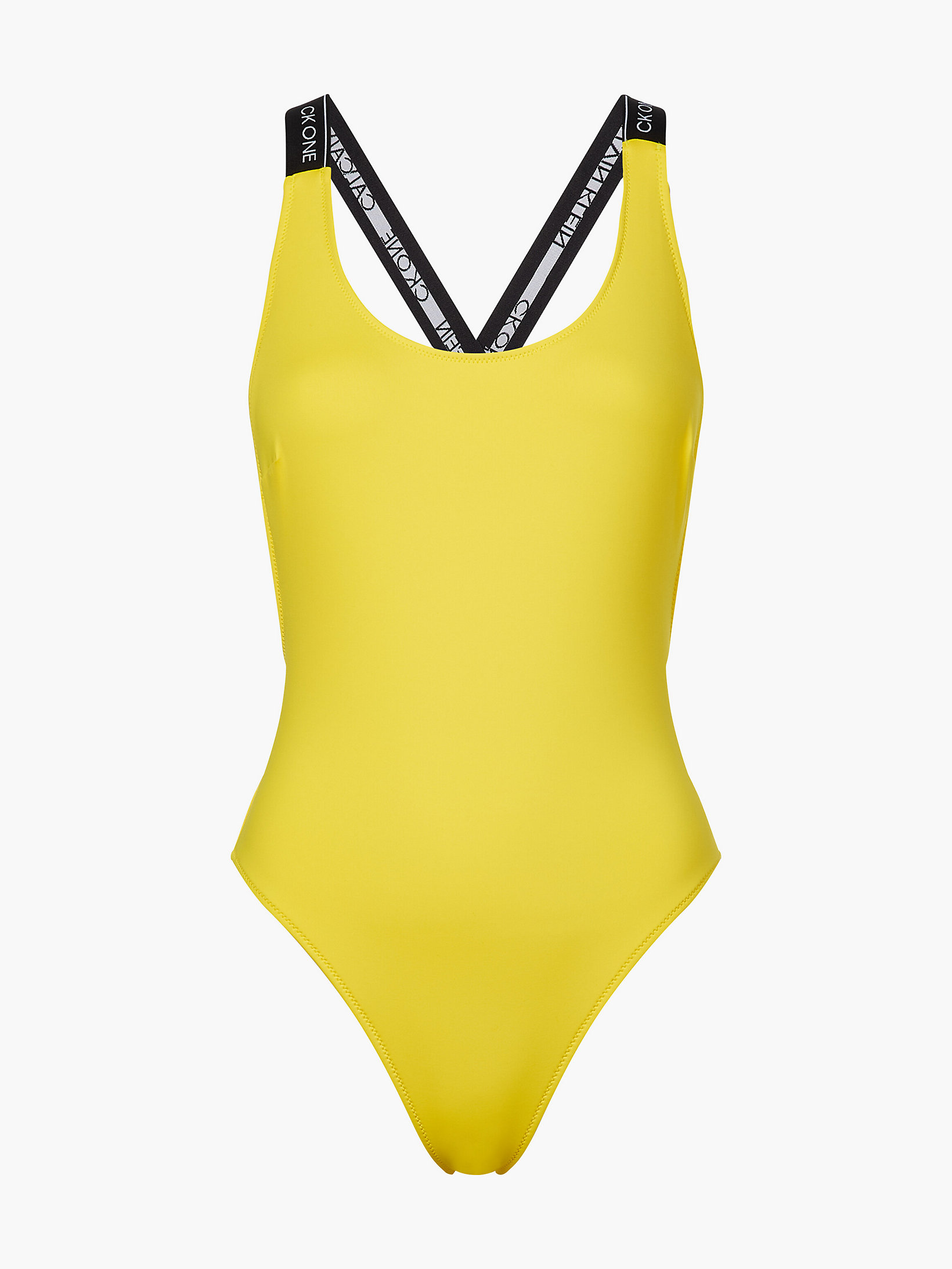 Bold Yellow Cross Back Swimsuit - CK One undefined women Calvin Klein