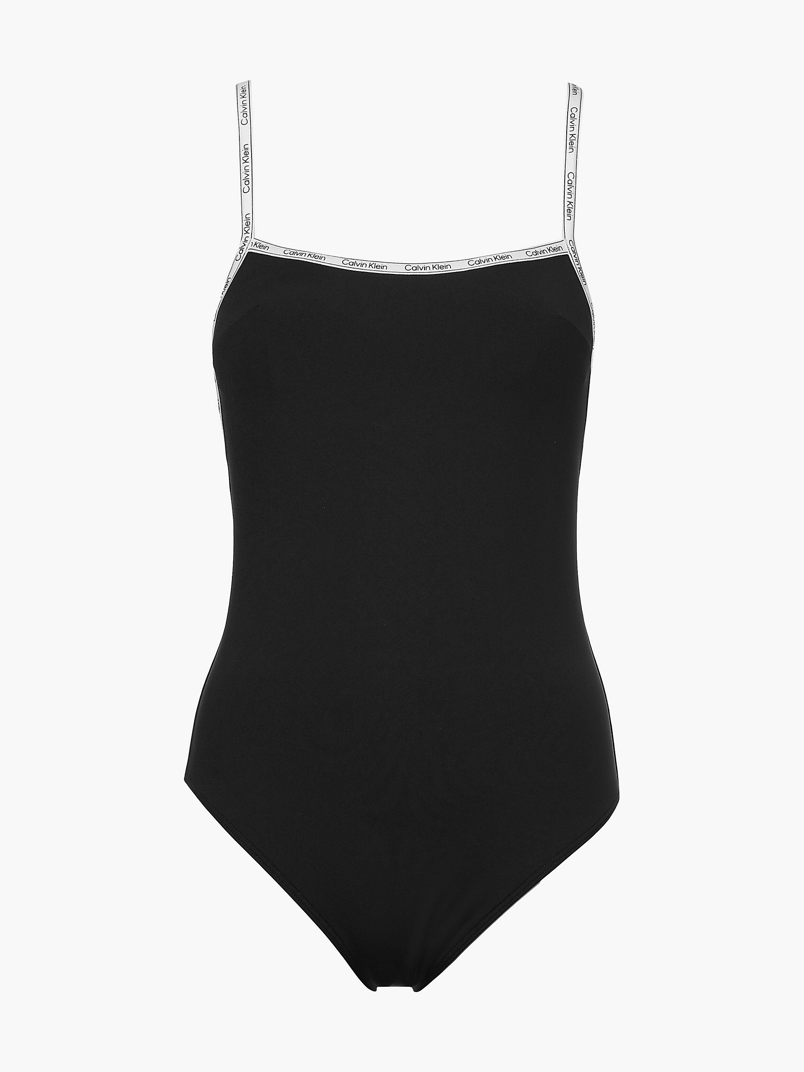 Pvh Black Square Neck Swimsuit - Logo Tape undefined women Calvin Klein