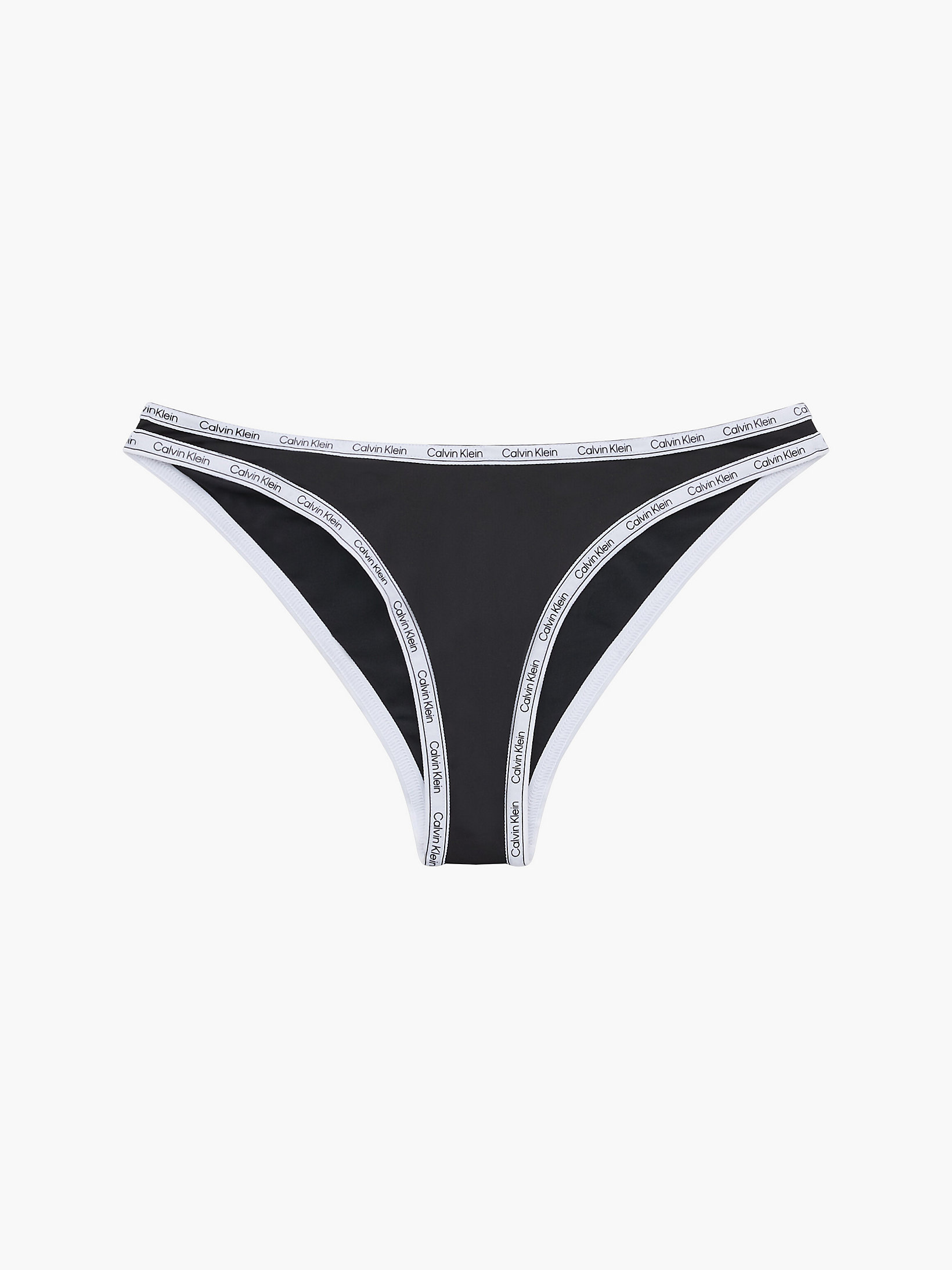 Pvh Black High Leg Bikini Bottom - Logo Tape undefined women Calvin Klein