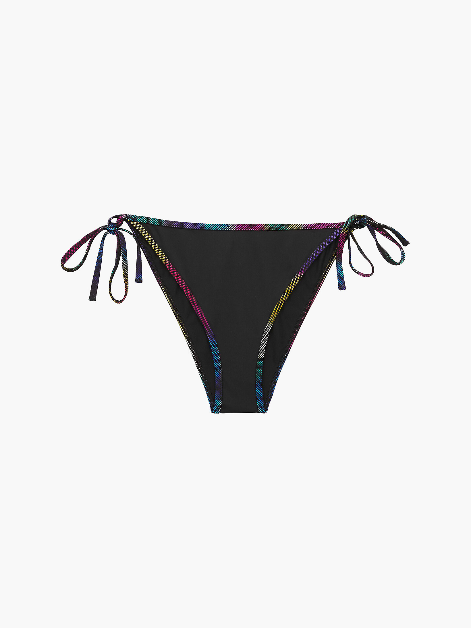 Pvh Black Tie Side Bikini Bottom - Pride undefined women Calvin Klein