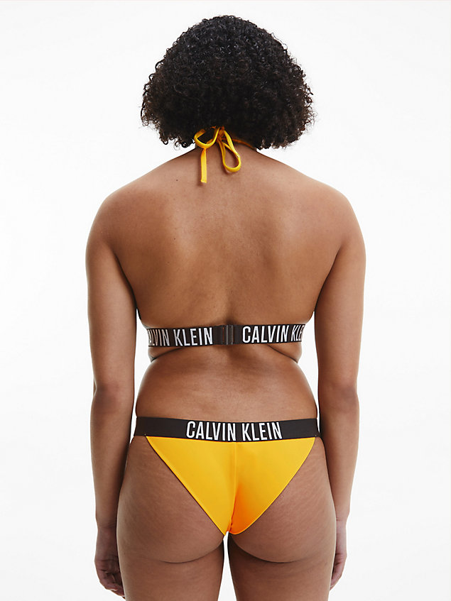 yellow brazilian bikini bottom - intense power for women calvin klein