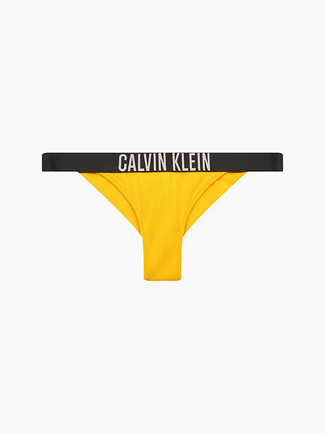 Warm Yellow Brazilian Bikini Bottom - Intense Power undefined women Calvin Klein