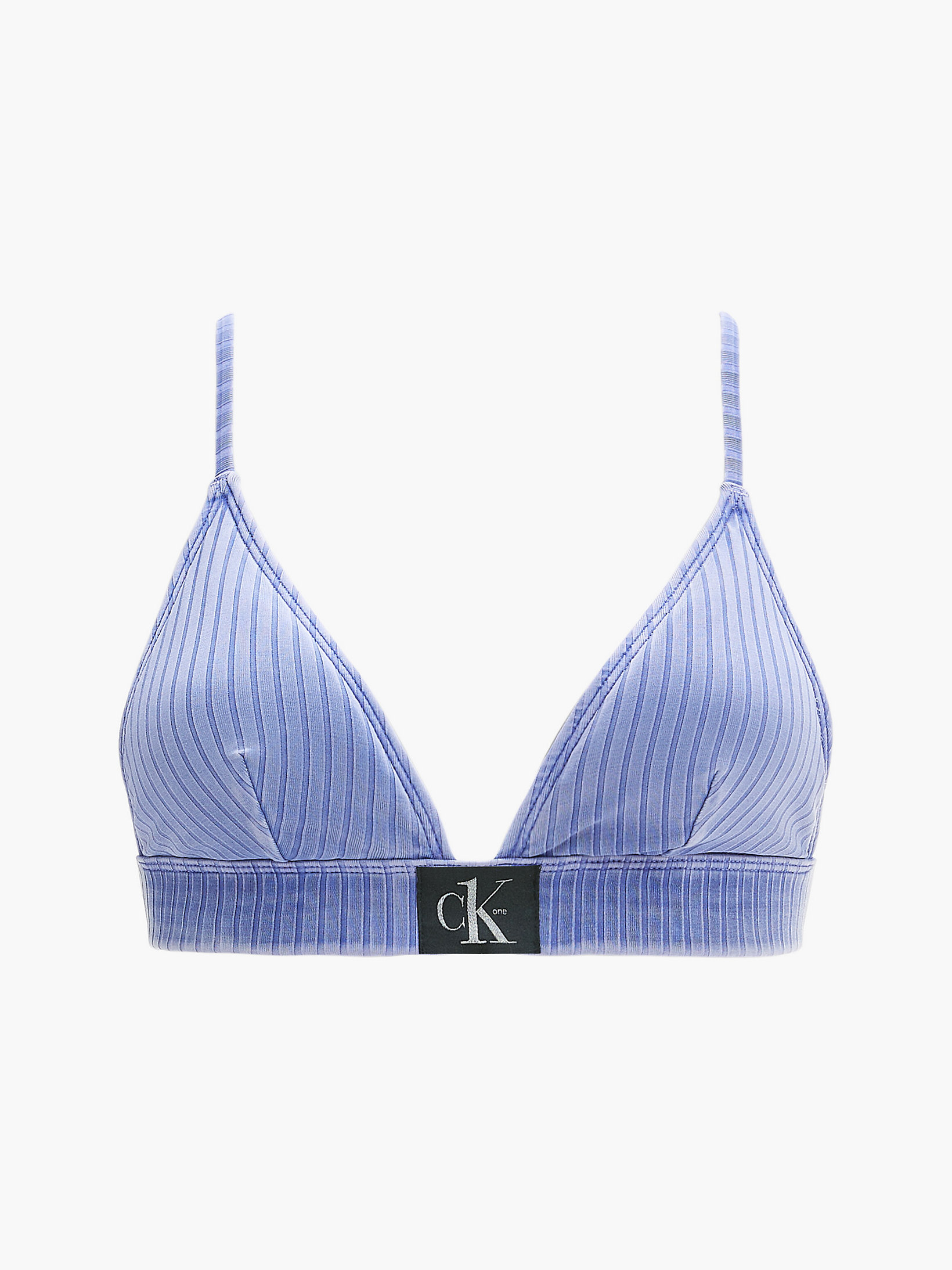 Wild Bluebell Triangle Bikini Top - CK Authentic undefined women Calvin Klein
