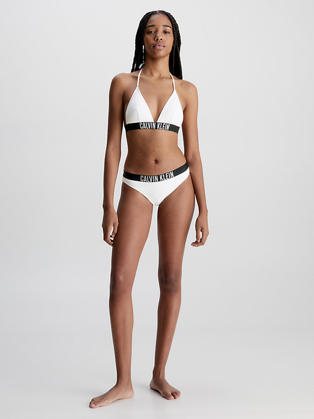 white triangle bikini top - intense power for women calvin klein