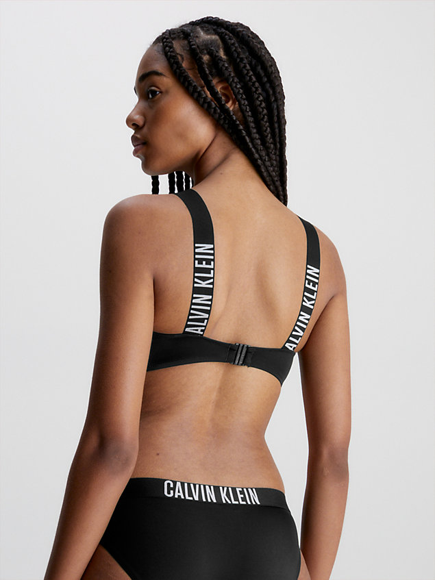 top bikini a fascia - intense power black da donna calvin klein