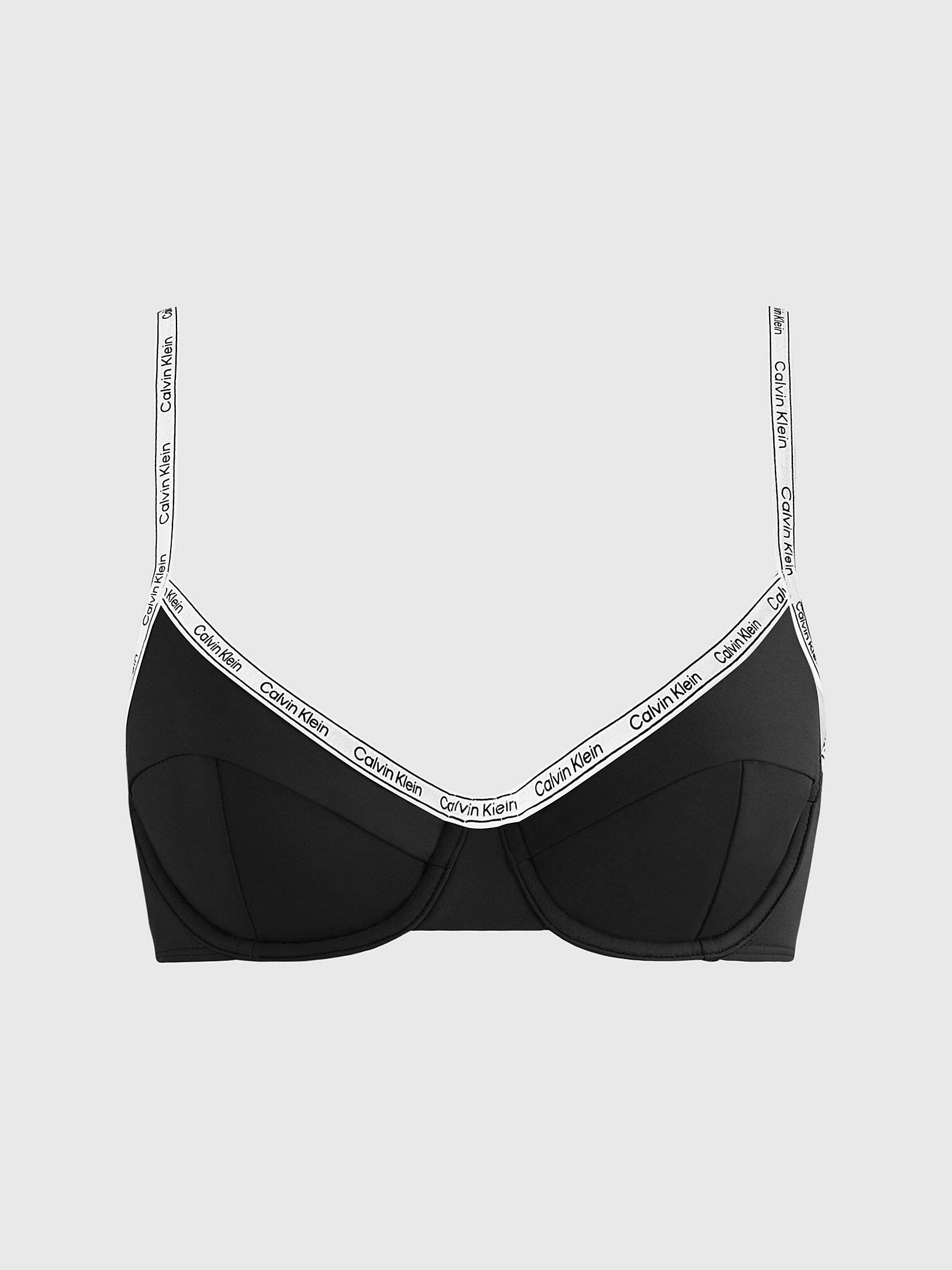 Pvh Black Balconette Bikini Top - Logo Tape undefined women Calvin Klein