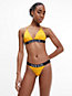 warm yellow triangle bikini top - intense power for women calvin klein