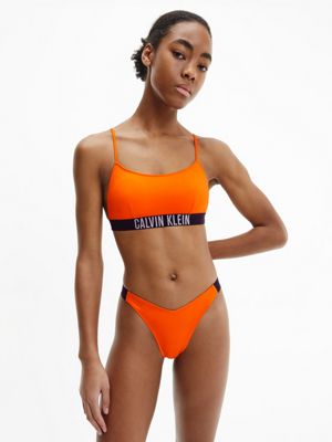 orange calvin klein bikini