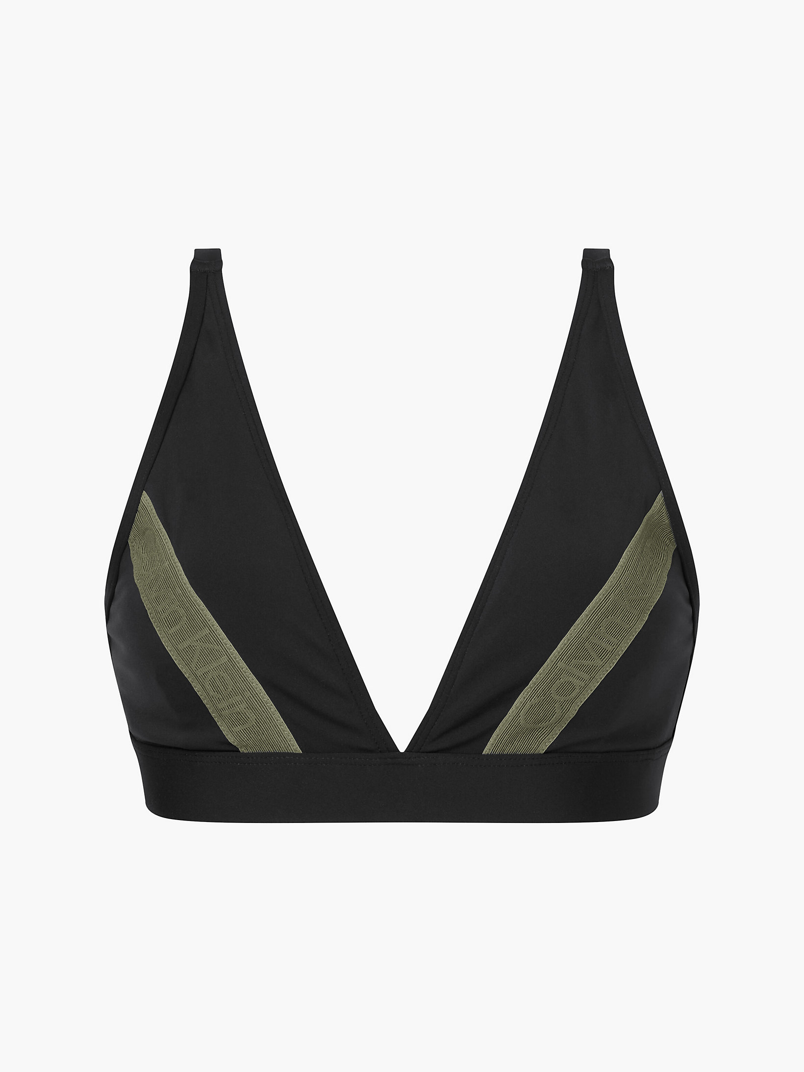 Pvh Black Triangle Bikini Top - Curve undefined women Calvin Klein