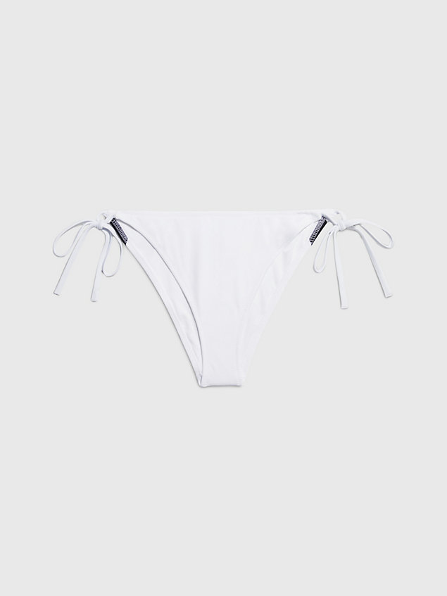 white bikinibroekje met strikbandjes - intense power voor dames - calvin klein