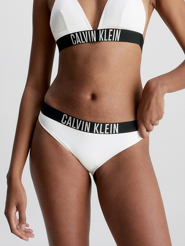 pvh classic white classic bikini bottom - intense power for women calvin klein