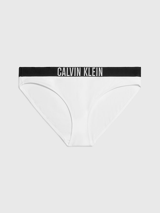 white classic bikini bottom - intense power for women calvin klein