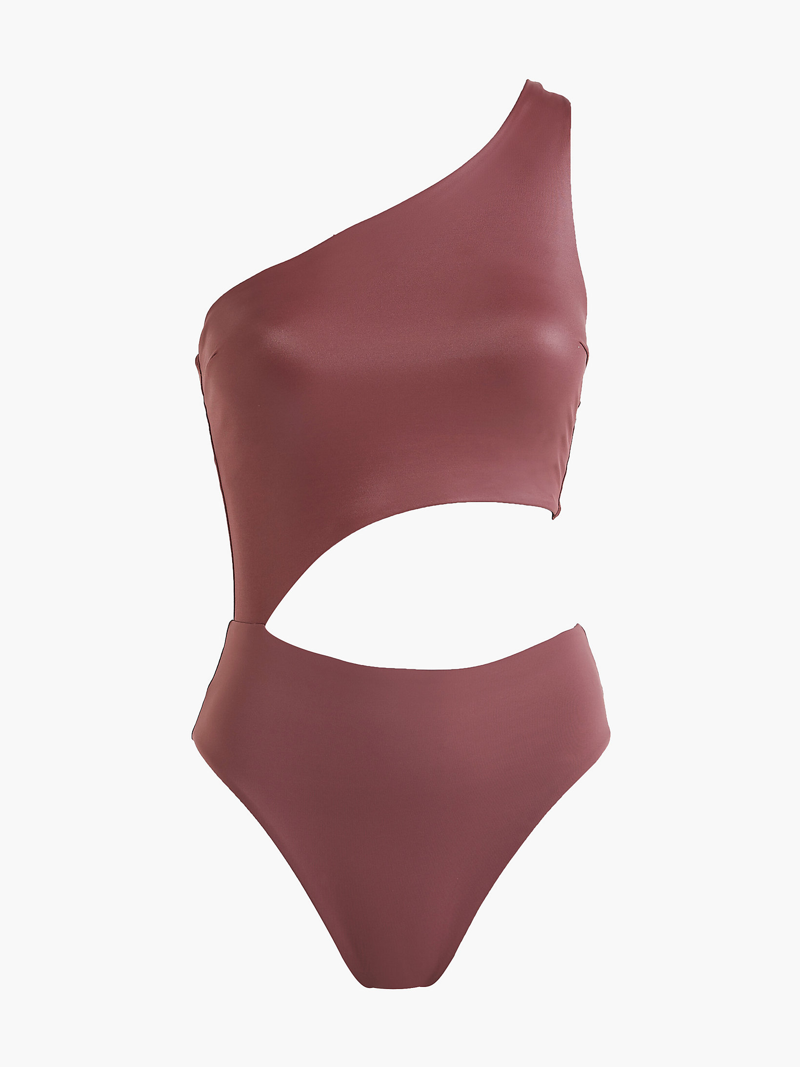 Dark Raisin One Shoulder Swimsuit - Core Essentials undefined women Calvin Klein