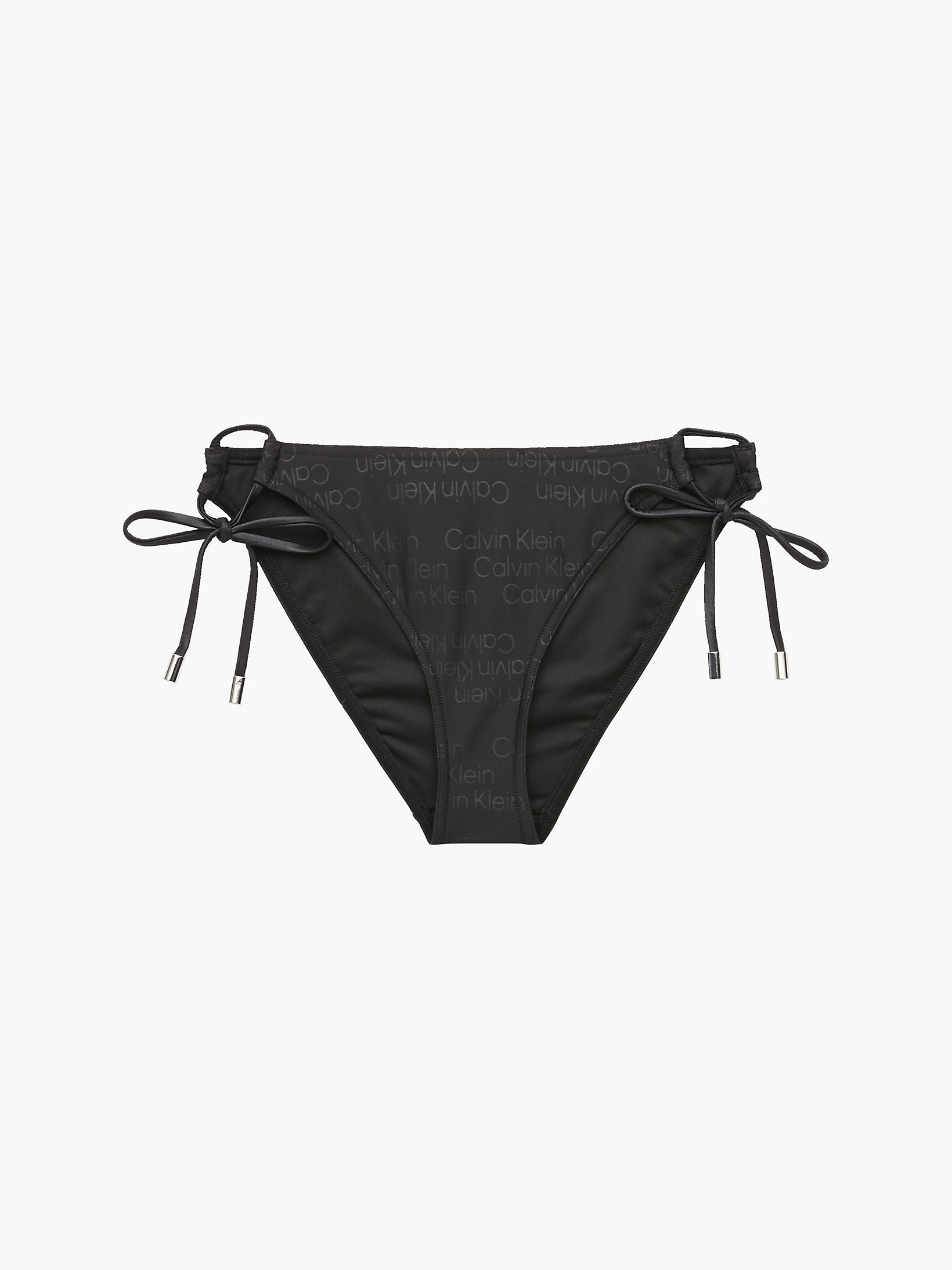 Tonal Logo Black Tie Side Bikini Bottom - Tonal Logo undefined women Calvin Klein