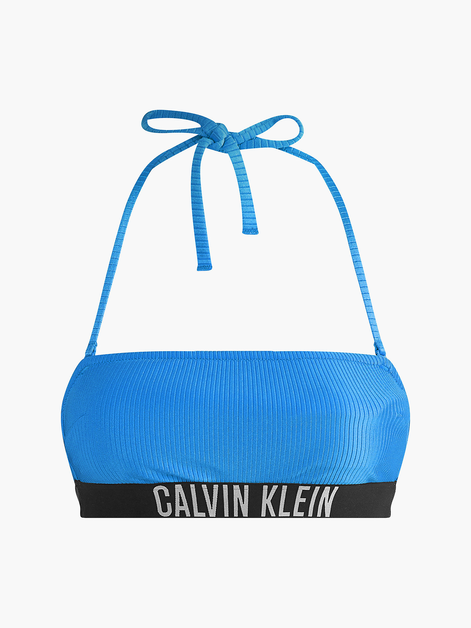 Corrib River Blue Bandeau Bikini Top - Intense Power undefined women Calvin Klein