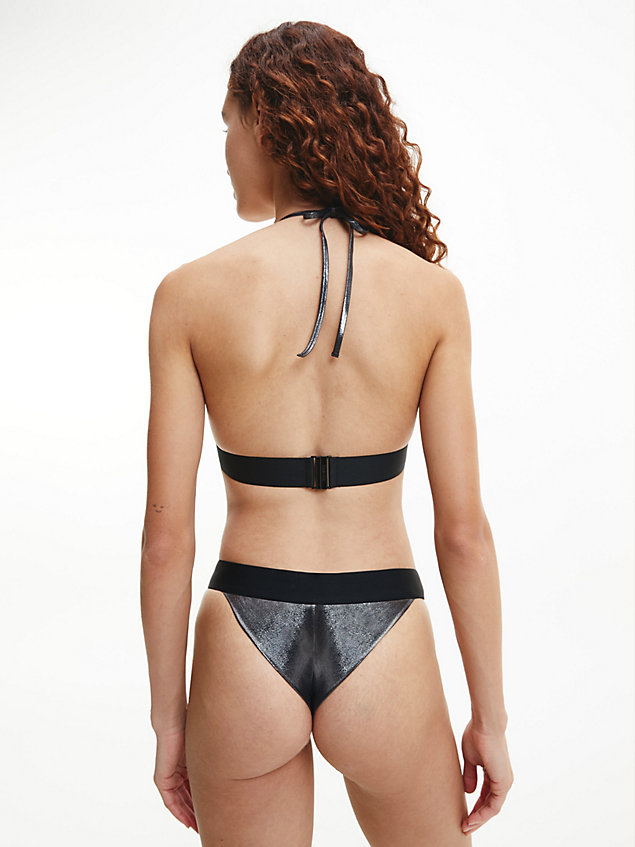 parte de arriba de bikini de triángulo - core festive black de mujer calvin klein