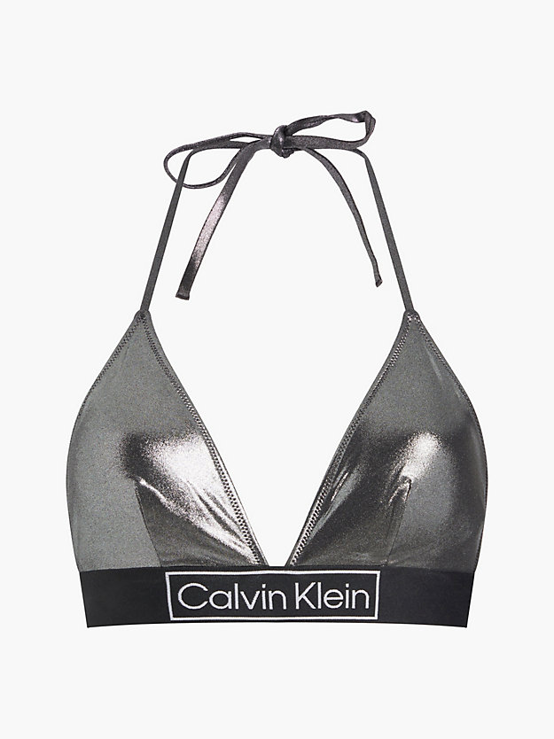 PVH BLACK Top bikini a triangolo - Core Festive da donna CALVIN KLEIN