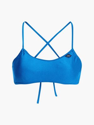 REGATTA BLUE Bralette Bikini Top - CK One for women CALVIN KLEIN