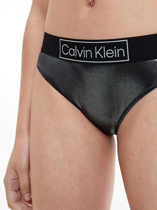 black bikini bottom - core festive for women calvin klein