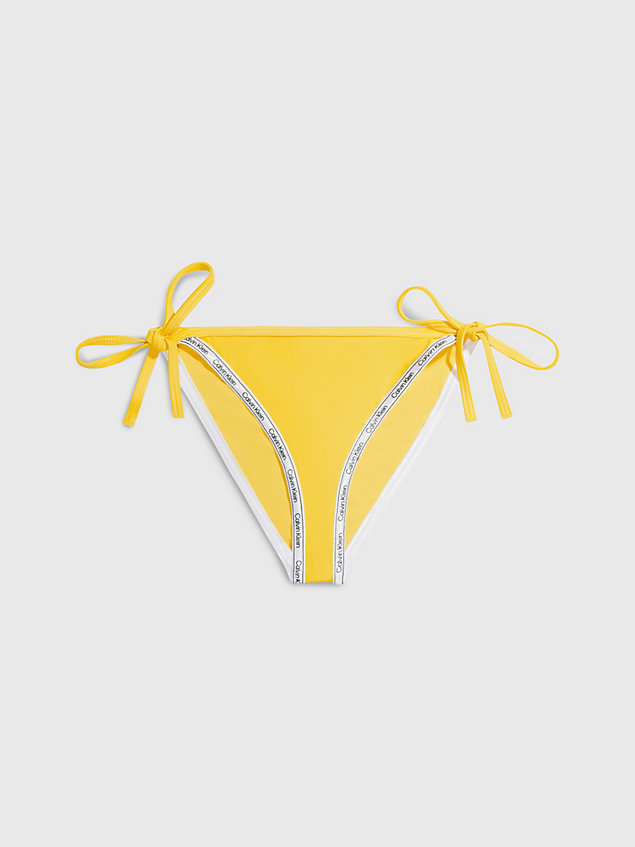 yellow bikinihose zum binden - logo tape für damen - calvin klein