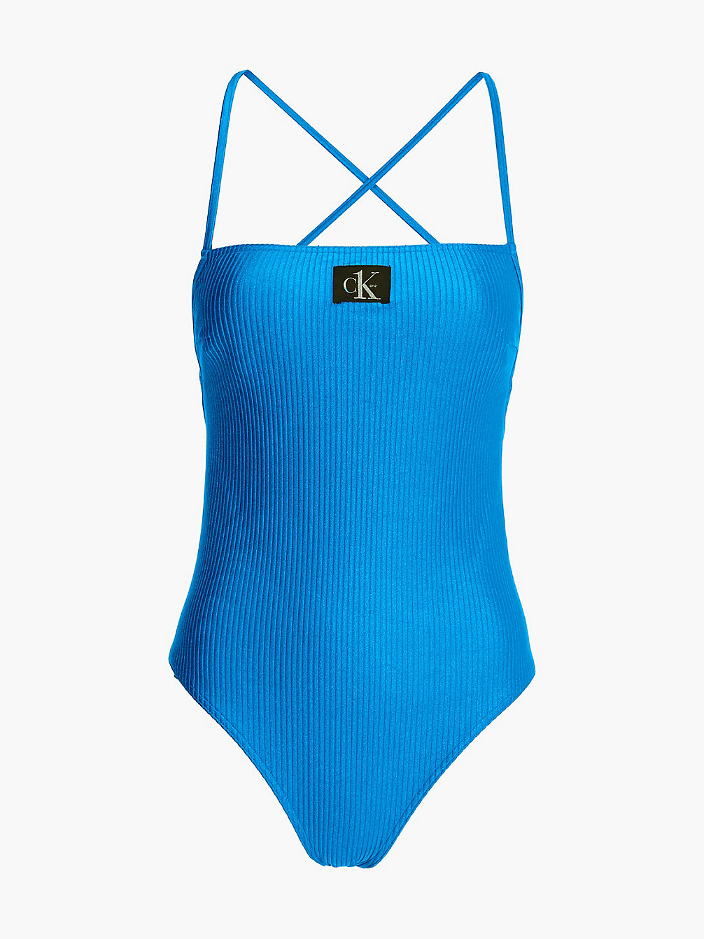 REGATTA BLUE Cross Back Swimsuit - CK One undefined women Calvin Klein