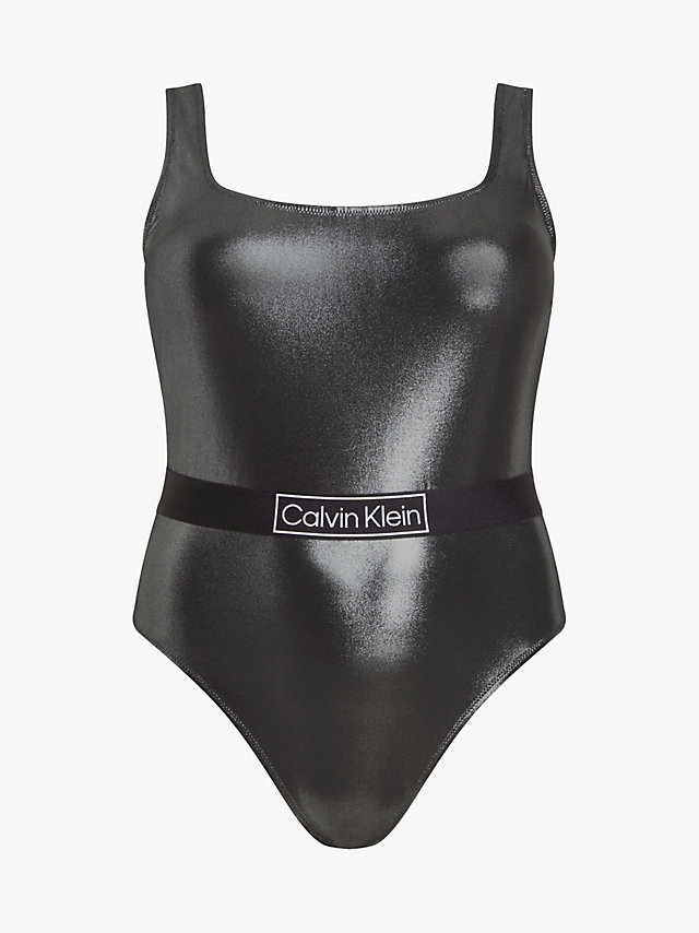 Pvh Black Plus Size Scoop Neck Swimsuit - Core Festive undefined women Calvin Klein