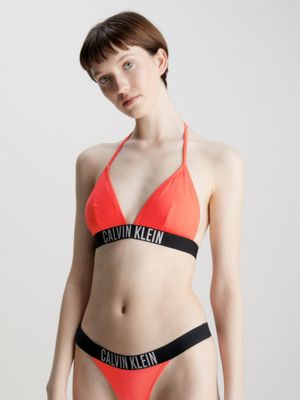 Calvin Klein Women's Monogram Rib Triangle Bikini Top