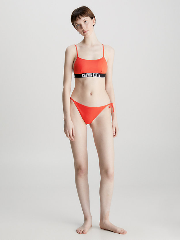 BRIGHT VERMILLION Bralette Bikini-Top - Intense Power für Damen CALVIN KLEIN