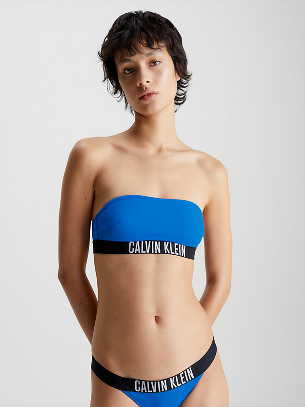 DYNAMIC BLUE Bandeau Bikini Top - Intense Power for women CALVIN KLEIN