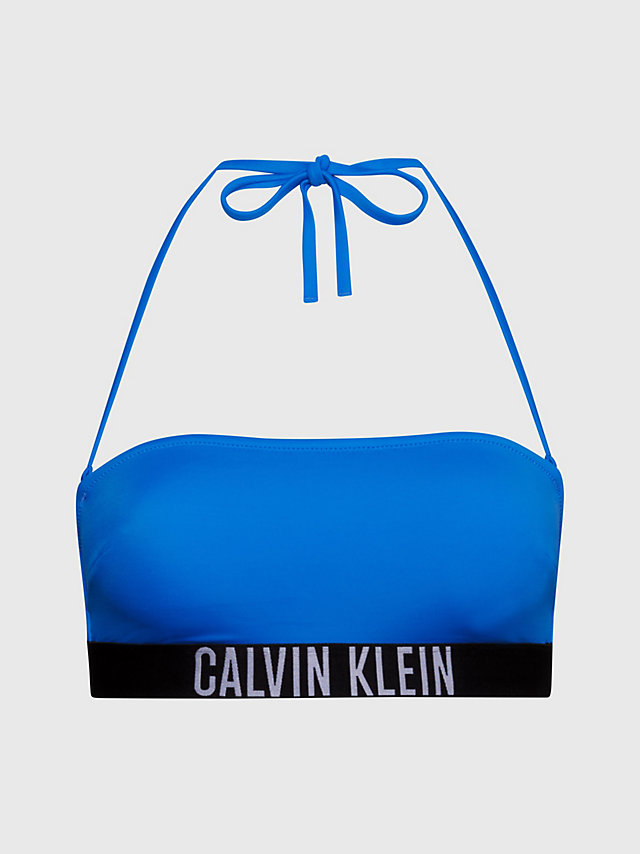 Dynamic Blue Haut De Bikini Bandeau - Intense Power undefined femmes Calvin Klein
