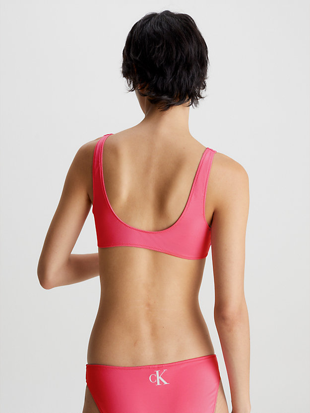 PINK FLASH Bralette-Bikini-Top – CK Monogram für Damen CALVIN KLEIN