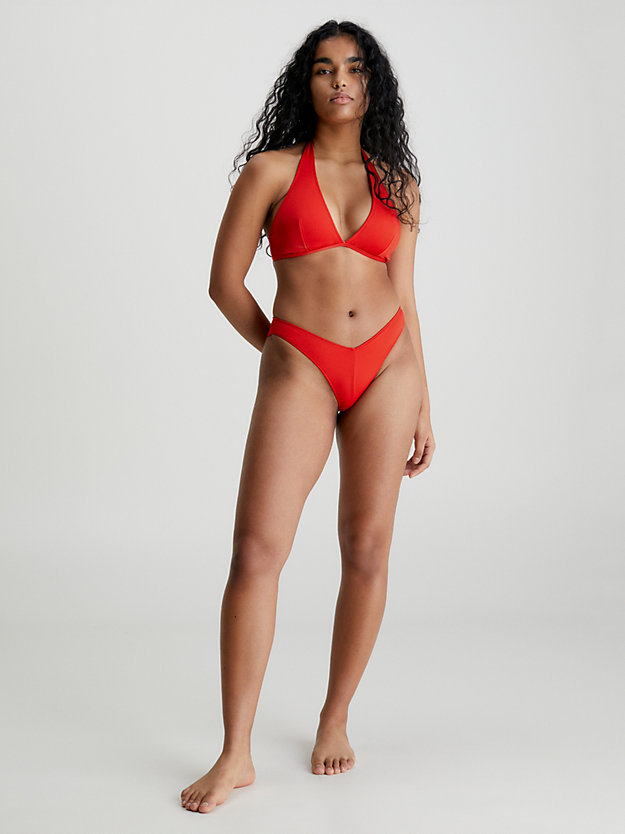 CAJUN RED Neckholder Bikini-Top – CK One für Damen CALVIN KLEIN