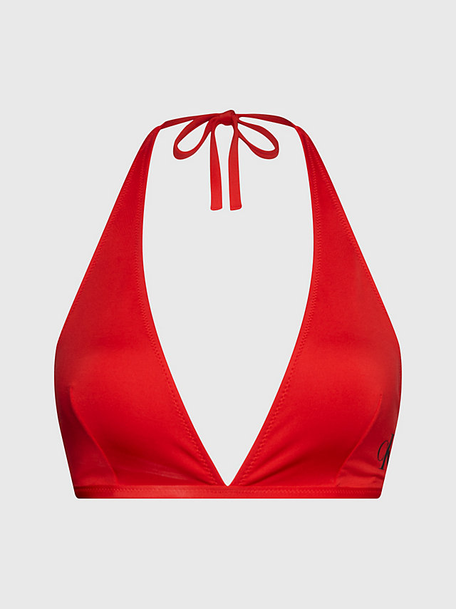 Cajun Red Neckholder Bikini-Top – CK One undefined Damen Calvin Klein
