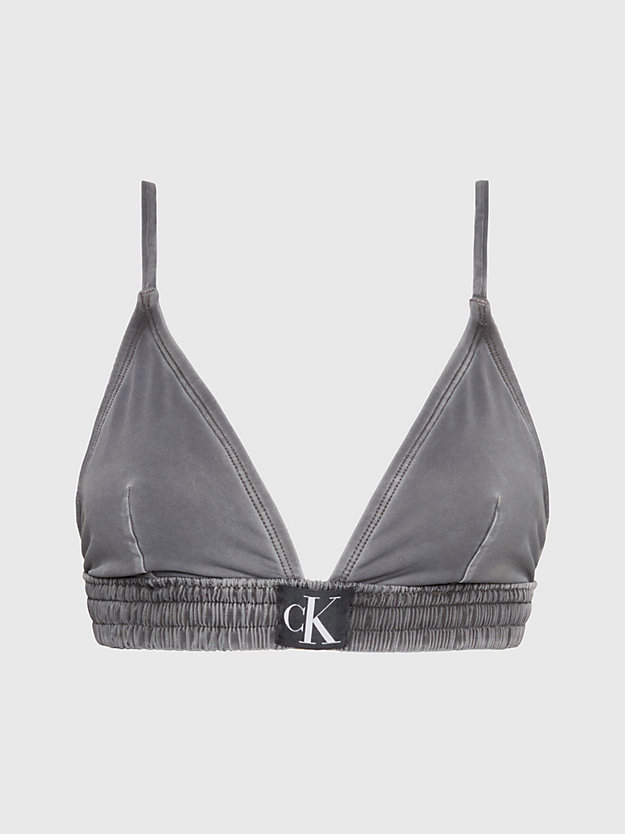 pvh black trójkątna góra od bikini - ck authentic dla kobiety - calvin klein