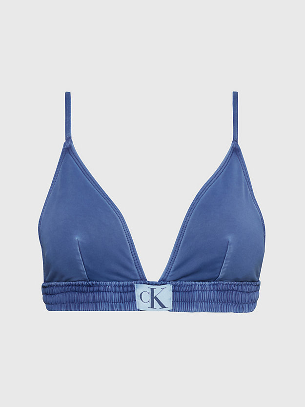 NAVY IRIS Triangle Bikini Top - CK Authentic for women CALVIN KLEIN