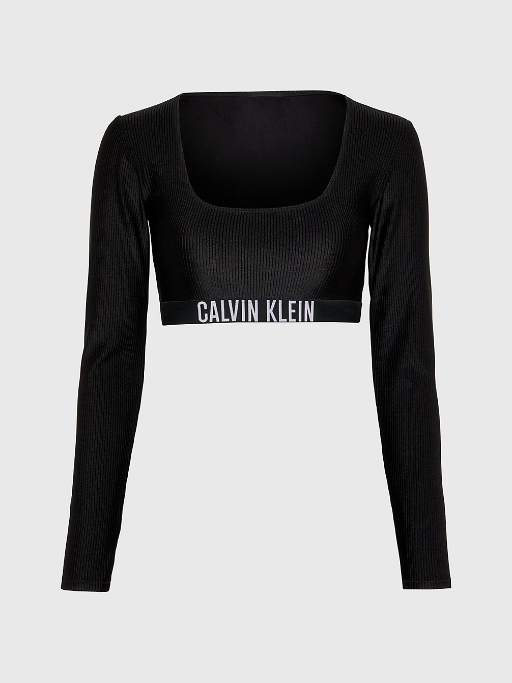 PVH BLACK Rash Guard Bikini Top undefined women Calvin Klein