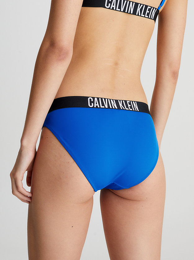 dynamic blue bikini bottoms - intense power for women calvin klein