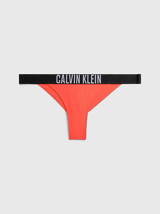 BRIGHT VERMILLION Dół od bikini brazyliany - Intense Power dla Kobiety CALVIN KLEIN