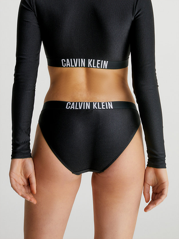 pvh black bikini bottoms - intense power for women calvin klein