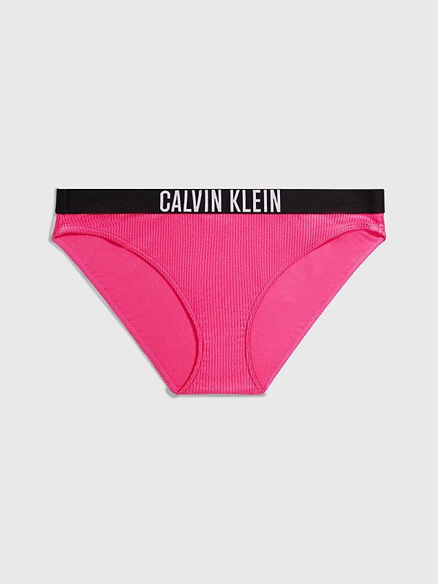 bas de bikini - intense power pink pour femmes calvin klein