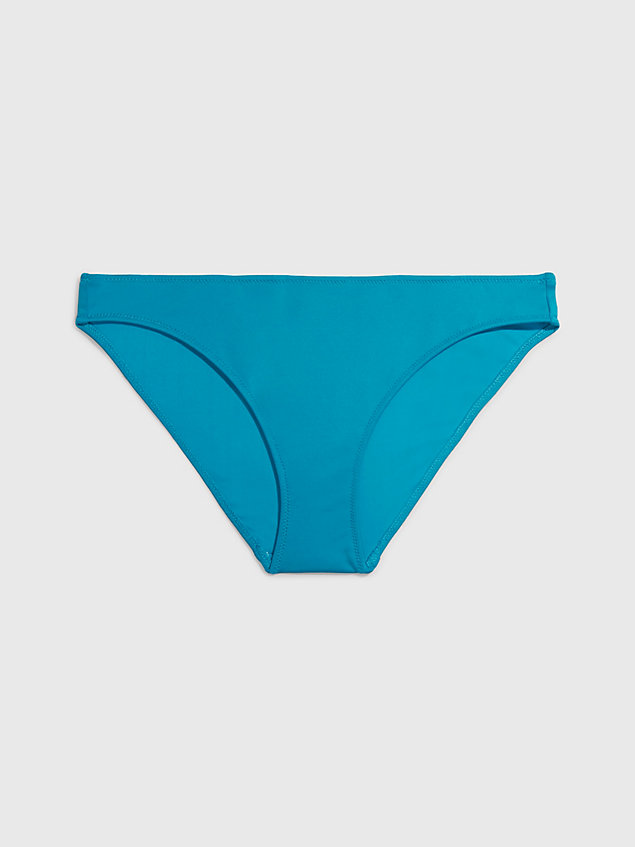 slip bikini - ck monogram blue da donna calvin klein