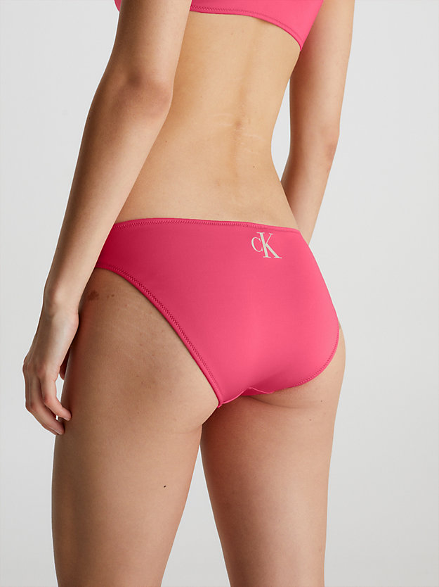 pink flash bikini bottoms - ck monogram for women calvin klein