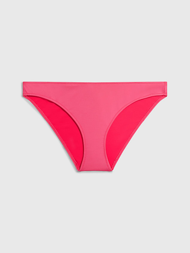 bas de bikini - ck monogram pink pour femmes calvin klein