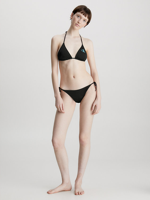 black tie side bikini bottoms - ck monogram for women calvin klein