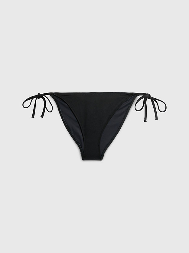 slip bikini con laccetti - ck monogram pvh black da donna calvin klein