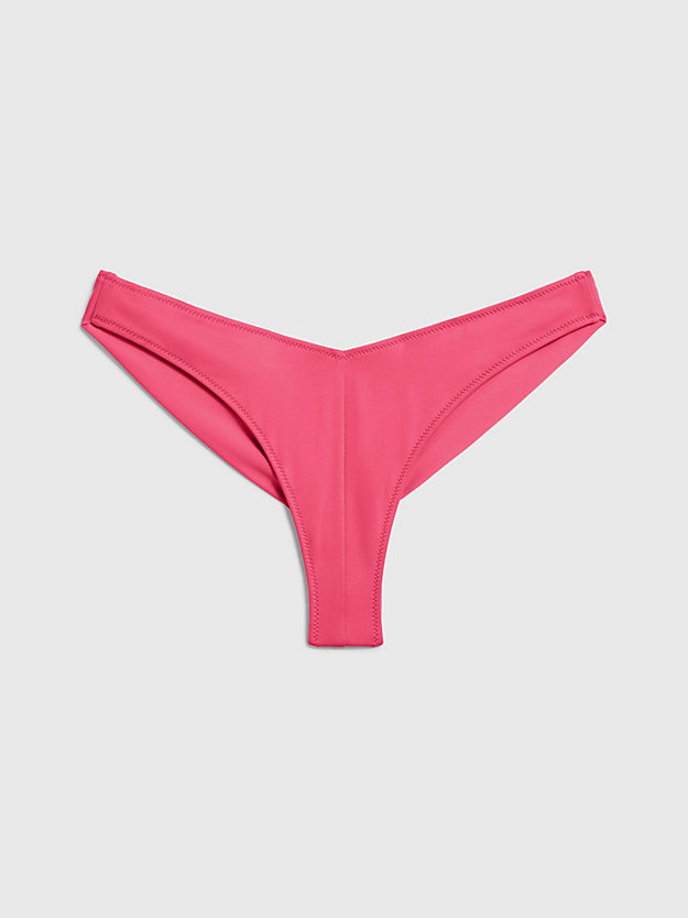 PINK FLASH Slip bikini brasiliano - CK Monogram da donna CALVIN KLEIN