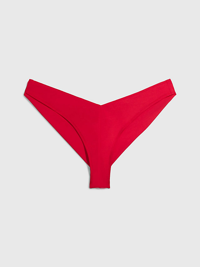 Cajun Red Bas De Bikini Brésilien - CK Monogram undefined femmes Calvin Klein